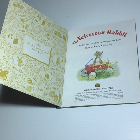 📚5/$25 The Velveteen Rabbit Little Golden Book vintage 1992 - Picture 3 of 4